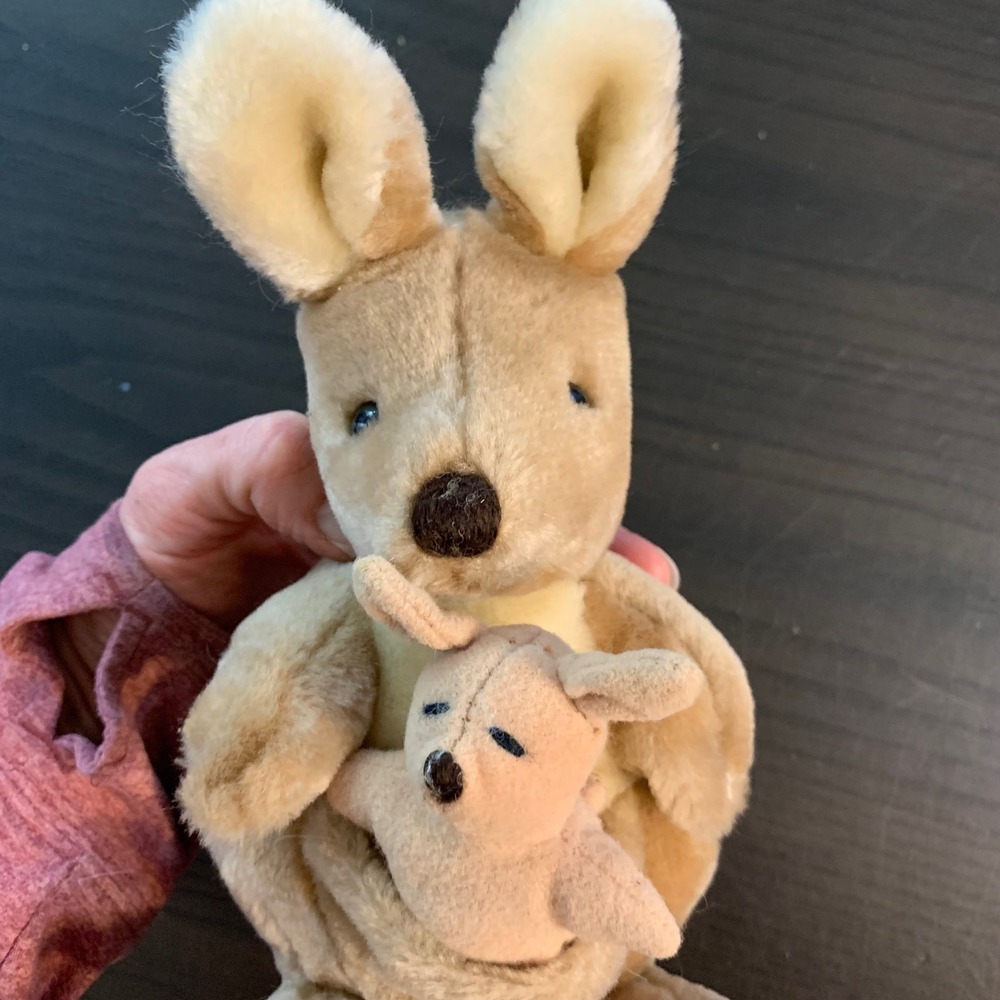 Vintage 1985 Dakin Kangaroo and Joey Plush‎ National Parks Wildlife Foundation